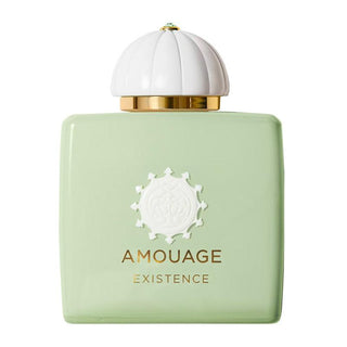 Flacone da 100ml di Amouage Existence Eau de Parfum – fragranza unisex floreale e muschiata con note di mughetto, incenso e ambra grigia.