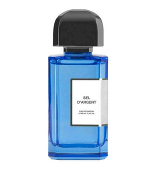 Flacone del profumo "Sel d'Argent" di BDK Parfums, eau de parfum ispirata al mare con note saline, agrumate e muschiate, che evocano la brezza marina al tramonto.