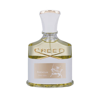 CREED Aventus for Her, profumo da donna in flacone trasparente con tappo bianco.