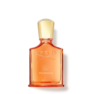 Flacone da 50 ml del profumo "Delphinus Millésime" di Creed, con design classico e raffinato, che evoca una fragranza fresca e marina ispirata alla mitologia e alle onde dell’oceano.