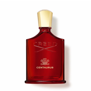 Flacone da 100 ml del profumo "Centaurus", dal design elegante e moderno, che incarna una fragranza intensa e misteriosa ispirata alla forza e alla mitologia della costellazione Centauro.