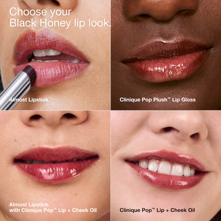 labbra con diverse tonalità colore gloss