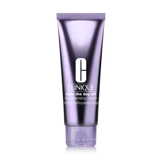 Tubo 125 ml di Clinique Take the Day Off Facial Cleansing Mousse, mousse detergente senza profumo con glicerina e acido ialuronico.