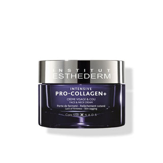 Vaso 50 ml di Institut Esthederm Intensive Pro‑Collagen+ Crème, crema viso-collo anti‑age con peptidi biomimetici e acqua cellulare.