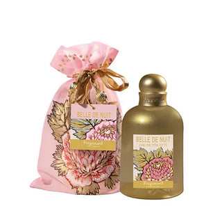 Flacone da 200 ml della cologne "Belle de Nuit" di Fragonard, fragranza floreale e misteriosa con note fruttate e ambrate, ispirata alla magia e alla femminilità della notte.