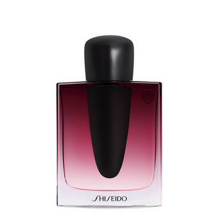 Flacone di Shiseido Ginza Datura Eau de Parfum da 90ml con design elegante e sfumature bordeaux, simbolo di mistero e femminilità.