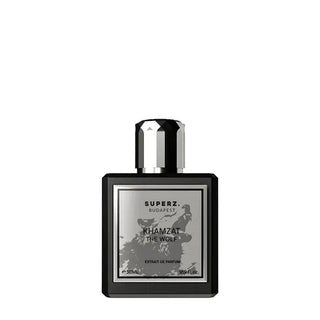 Flacone da 50ml di Superz Budapest The Wolf Extrait de Parfum, profumo unisex con lampone, cuoio e ambra.