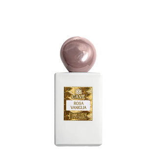 **Alt text (SEO friendly):**
Flacone da 100 ml del profumo "Rose Vanilla" di The Cave, extrait de parfum romantico e avvolgente con note dolci di vaniglia e petali di rosa, perfetto per chi ama fragranze calde e seducenti.