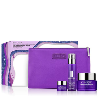 Box Smart & Smooth Trio (Cream 50ml + Serum 30ml + Eye contour 5ml + Clutch