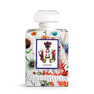 Flacone 100 ml del profumo "A’Mmare" di Carthusia, eau de parfum fresca e marina con note agrumate, aromatiche e legnose che catturano l’essenza del Mediterraneo.