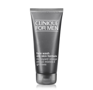 Clinique For Men Oil Control Face Wash 200 ml – gel detergente senza oli per pelle mista/grassa, senza profumo, perfetto per uso quotidiano.