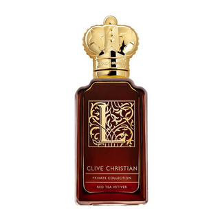 Flacone 50 ml di Clive Christian L Red Tea Vetiver Parfum, fragranza unisex con lemon Primofiore, rooibos tea, vetiver, sandalo e muschio.