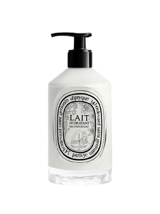 Diptyque Lozione Idratante Confortante per il corpo, latte setoso con olio di semi di lino e delicata profumazione al neroli.