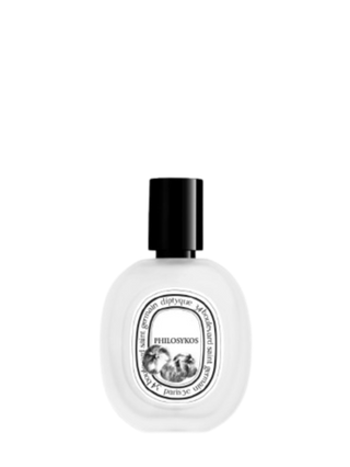 Flacone 30 ml di Diptyque Philosykos Hair Mist, spray leggero per capelli con fragranza di fico verde, latte di fico e note legnose.