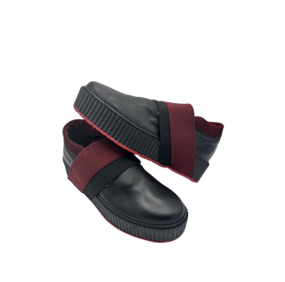 Duca d'Ascalona 156-Fanny Slip-On Nero e Bordeaux