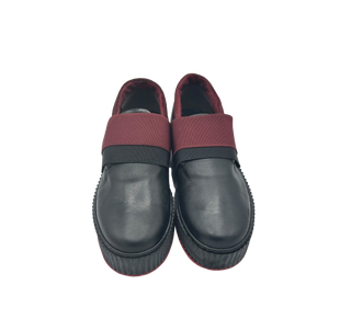 Duca d'Ascalona 156-Fanny Slip-On Nero e Bordeaux
