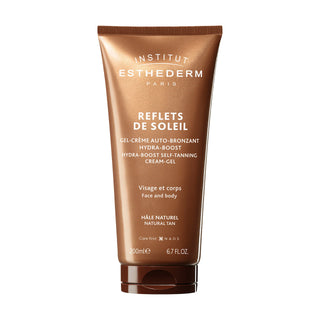 Flacone da 200ml di Institut Esthederm Reflets de Soleil Gel-Crème Autoabbronzante Hydra-Boost per viso e corpo
