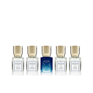 EX NIHILO Selection Iconique Coffret 5x10ml con Blue Talisman, Fleur Narcotique, The Hedonist, Lust in Paradise e Santal Calling.