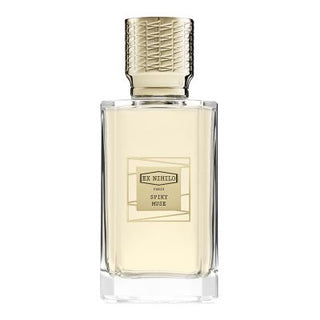 Flacone da 100ml di Ex Nihilo Spiky Muse Eau de Parfum – fragranza unisex con note di fragola upcycled, rosa, pistacchio e legni ambrati.