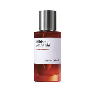 Flacone da 100ml di Maison Crivelli Hibiscus Mahajad Extrait de Parfum, fragranza opulenta e floreale con note esotiche di hibiscus e accordi ambrati intensi