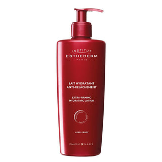 Institut Esthederm Lait Anti-relachement da 400ml in bottiglia rossa con ergatore