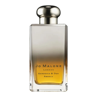 Jo Malone London Gardenia & Oud Absolu Cologne Intense profumo unisex in elegante flacone di vetro trasparente dorato con tappo dorato