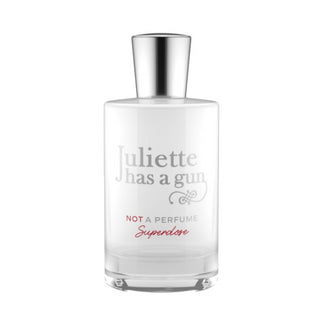 Flacone da 100 ml di Not a Perfume Superdose di Juliette Has a Gun, eau de parfum unisex minimalista e muschiata.
