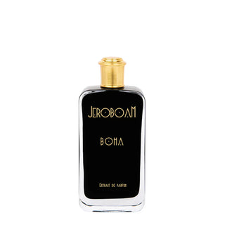 **Alt text (SEO friendly):**
Flacone da 100 ml del profumo "Boha" di Jeroboam, extrait de parfum elegante e fiorito con accenti muschiati e cremosi, che esprime una femminilità sofisticata e avvolgente.