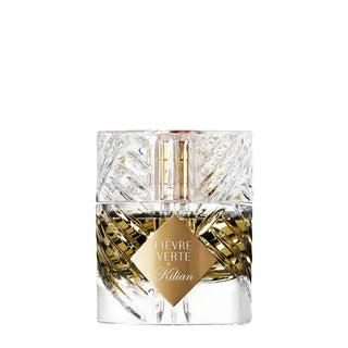 Flacone da 50 ml del profumo "Fievre Verte" di KILIAN, eau de parfum ispirata all’assenzio con accordi verdi, aromatici e liquorosi che evocano mistero e audacia.