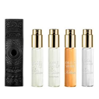 Cofanetto "The Liquors Discovery Set" di KILIAN con 4 mini profumi da 7,5 ml, collezione ispirata ai liquori pregiati con fragranze intense, sofisticate e gourmand.