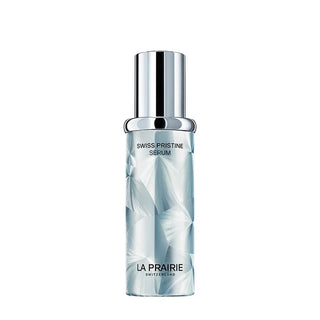 Flacone La Prairie Swiss Pristine Serum 30 ml, siero viso riparatore della barriera cutanea con HYPower LP52 e minerali dei ghiacciai svizzeri.