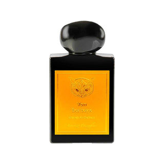 Flacone di Van Exstasyx Extrait de Parfum di Lorenzo Pazzaglia, profumo unisex alla vaniglia con note di caramello e oud