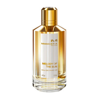 Flacone 120ml del profumo "Melody of the Sun" di Mancera, eau de parfum solare e agrumata con accordi freschi e fruttati che evocano la luce calda e gioiosa di una giornata estiva.