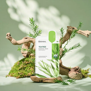 Linea K-Beauty MEDIHEAL con packaging colorato, icona della cura della pelle coreana.