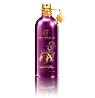 Flacone 100ml di Arabians Rose Leather di MONTALE, una fragranza orientale che combina sapientemente note floreali e cuoiate.
