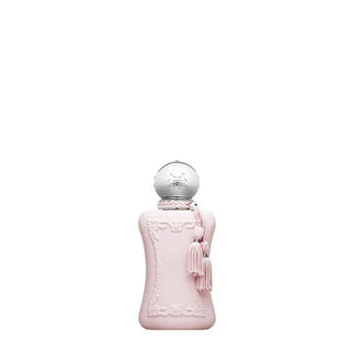 Flacone rosa dell'iconico profumo Delina di Parfums de Marly