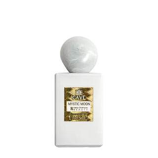 **Alt text (SEO friendly):**
Flacone da 100 ml del profumo "Mystic Moon" di The Cave, extrait de parfum etereo e avvolgente con accordi notturni, speziati e ambrati che evocano il mistero e la magia della luna.
