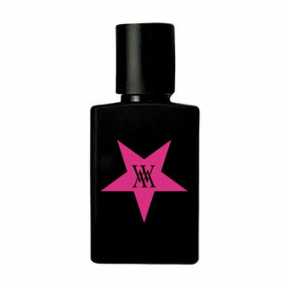 Flacone nero da 50ml con stella rossa. Bottiglia del profumo Blasfamous Extrait de parfum 50ml di Walter maiorano