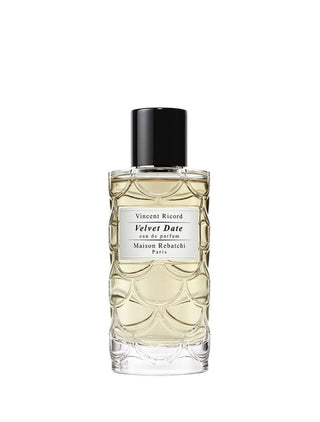 Flacone MAISON REBATCHI Velvet Date Eau de Parfum – profumo unisex gourmand al dattero, elegante e avvolgente