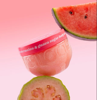 Watermelon & Guava Sugar Body Scrub 350gr - Purifying and Hydrating Sugar Exfoliant